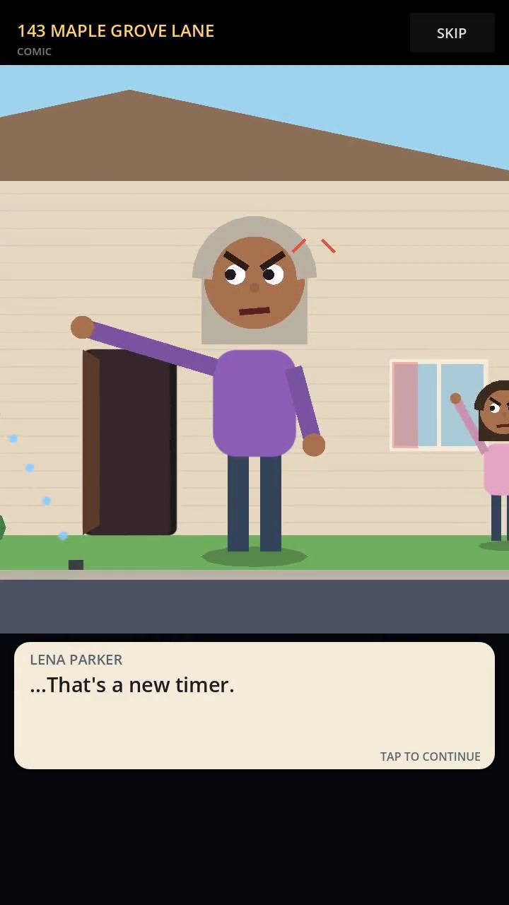 Resident confrontation at a front door